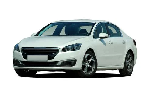 White car front view Stock Photos
