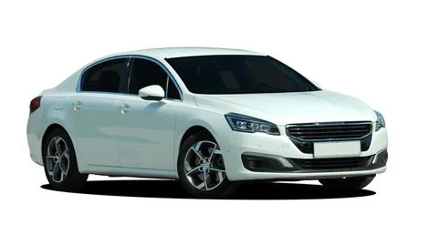 White car front view Foto stock
