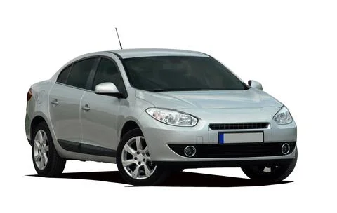 White car front view Fotos Stock