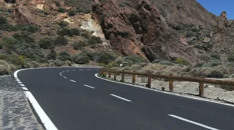 White Car Passes Stock Footage 11336761