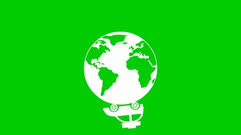 White car planet green Stock Footage 233961702