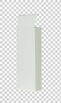 White cardboard box isolated from background Stock Illustration
