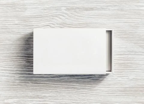 White cardboard box 库存照片