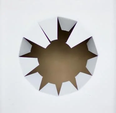 White cardboard packaging for space to insert object with copy space Stock Photos