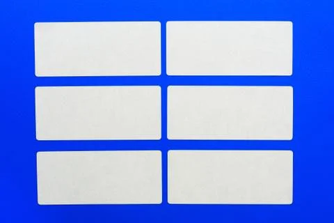 White cards Stock Photos