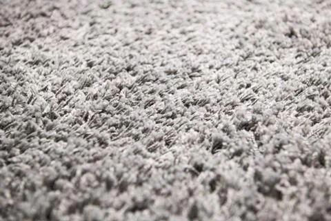 White carpet background texture, close up, gray textile texture, fluffy rug Stock Photos