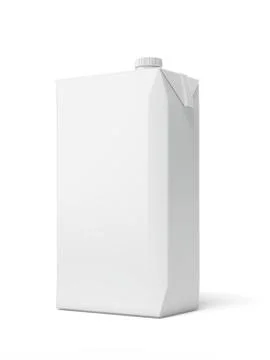 White Carton Package Illustrazione stock