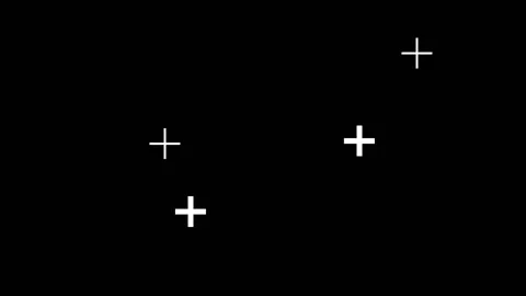 White Cartoon loop element such as dot, cross, worm shape element . Stock Footage 130584199