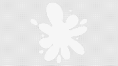 White Cartoony Splatter Screen Animation Effect Stock Footage 247459336
