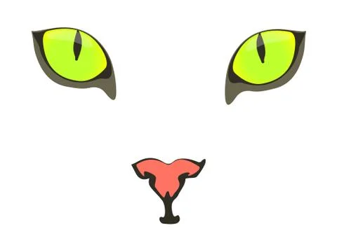 White cat Stock Illustration