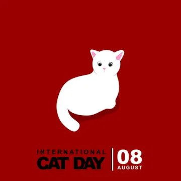White Cat vector illustration Stock Illustration