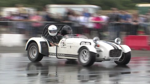 White Caterham donut Stock Footage 54121289