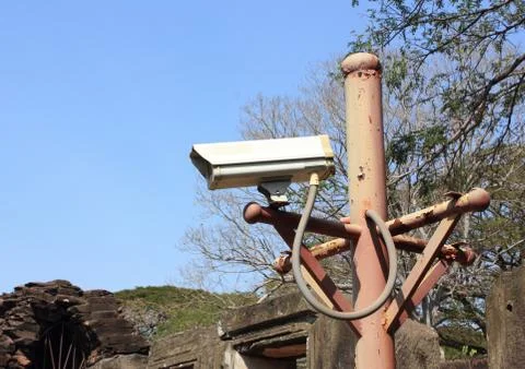 White cctv Stock Photos