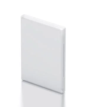 White cd - dvd package. Stock Illustration