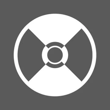 White cd icon Stock Illustration