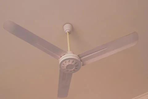 White ceiling fan Stock Photos