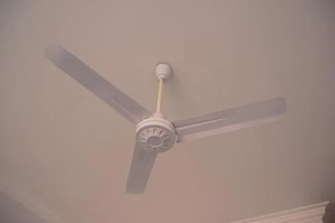 White ceiling with fan Stock Photos