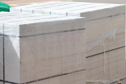 White cement block. Stock Photos