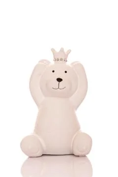 White ceramic bear Stock Photos