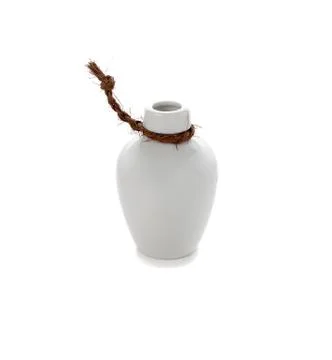 White ceramic bottle on white background Stock Photos
