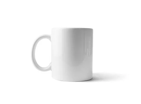 White ceramic cup Stock Photos