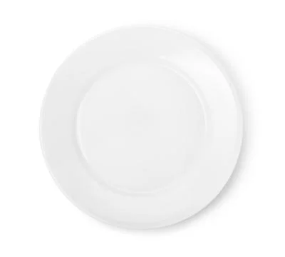 White ceramic dish Stock Photos