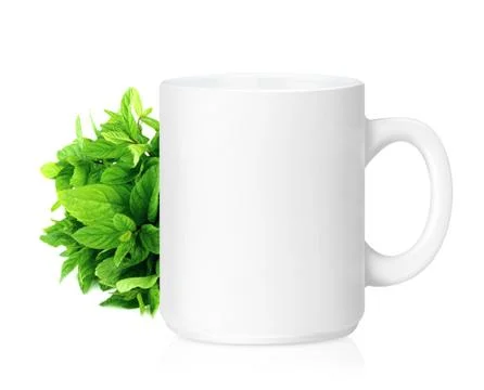 White ceramic mug Stock Photos
