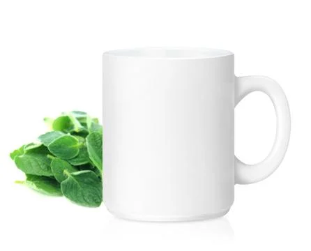 White ceramic mug Stock Photos