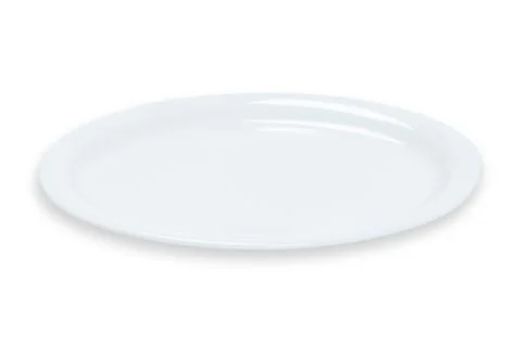 White ceramic plate Stock Photos