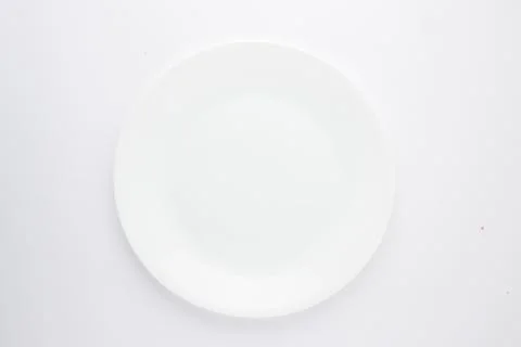 White Ceramic plate Stock Photos