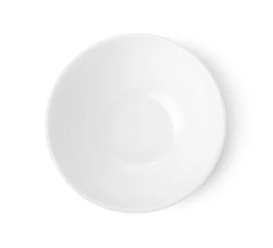 White ceramic saucer Foto stock