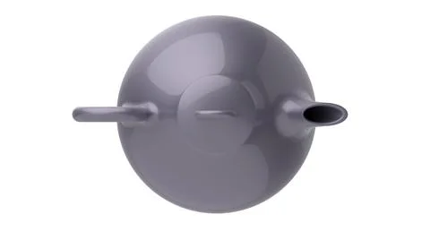 White ceramic teapot for drinking tea 3d render illustration Stock Illustration