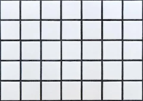 White ceramic tile background. Old vintage ceramic tiles in white to decorate Stock Photos