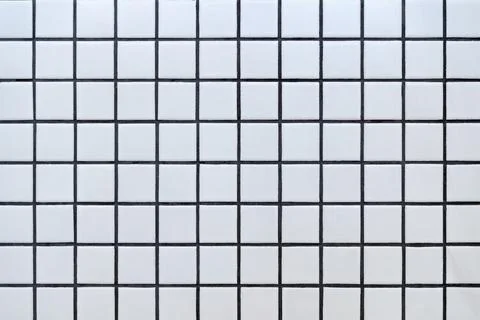 White ceramic tile background. Old vintage ceramic tiles in white to decorate Stock Photos