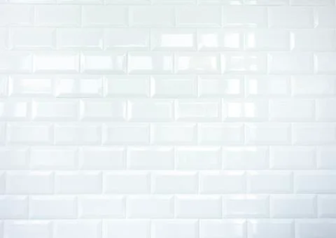 White Ceramic tile brick wall Foto stock