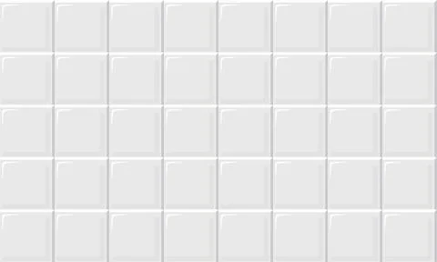 White Ceramic Tile Seamless Background with Square Grid Pattern for Interio.. Stock Illustration