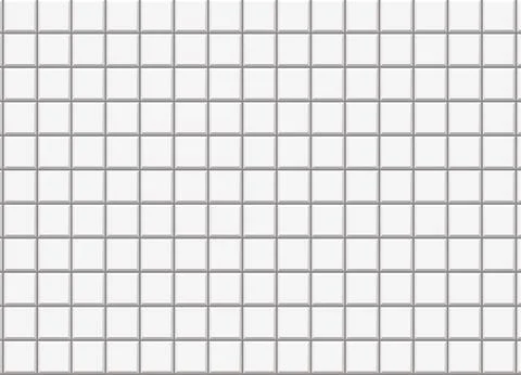 White ceramic tile seamless pattern with subtle texture. Clean square tiled.. イラスト素材