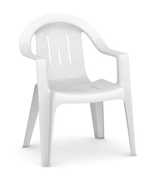 White Chair, This is a computer generated and 3d rendered picture Stock Illustration
