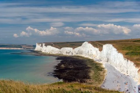 White chalk cliffs Stock Photos