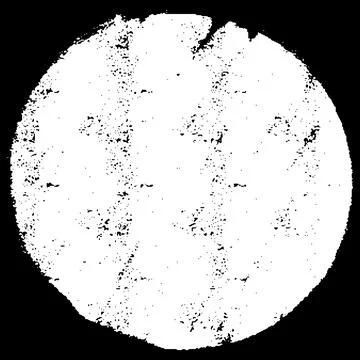 White chalk sketch circle shape on black background, scribble round figure chalk 스톡 일러스트