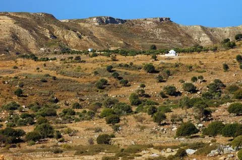White chapel. greece Foto stock