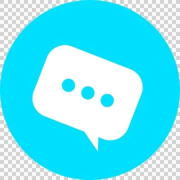 White chat bubble icon is floating in flat design with three-dot ellipsis on Illustrazione stock
