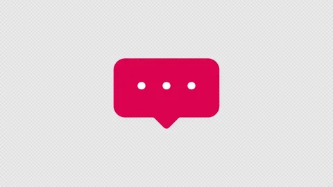 White Chat Bubble Typing Indicator Animation Video stock 342591773