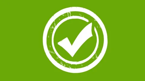 White checkmark icon whiteboard effect animation 스톡 동영상 341608450