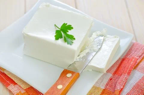 White cheese Stock Photos