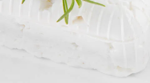 White cheese with toast 스톡 동영상 24828551