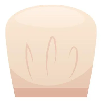 White chef hat flat vector icon, professional restaurant headwear of kitchen Stock Illustration