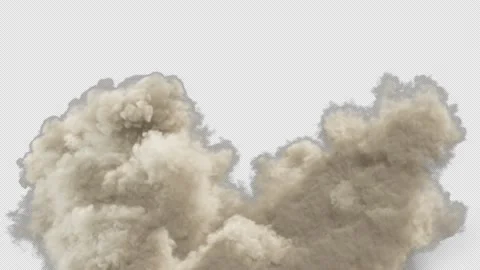 White Chemical Explosion On Alpha Stock Footage 168581919