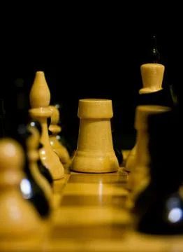 White chess bishop Stock Photos