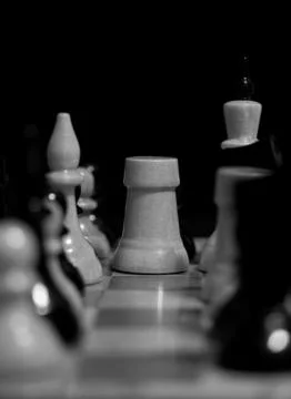 White chess bishop Stock Photos